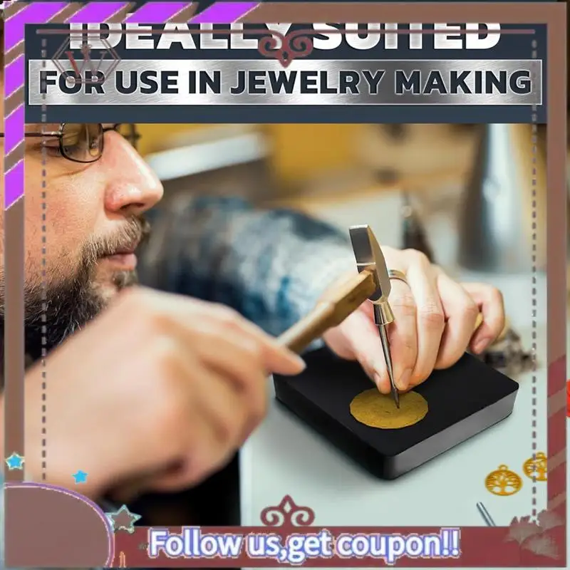 

(Новый) - Резиновый блок для изготовления ювелирных изделий - Твердый резиновый блок размером 4 x 4 дюйма Блок для ювелирных изделий для перфорации, формирования, чешуек