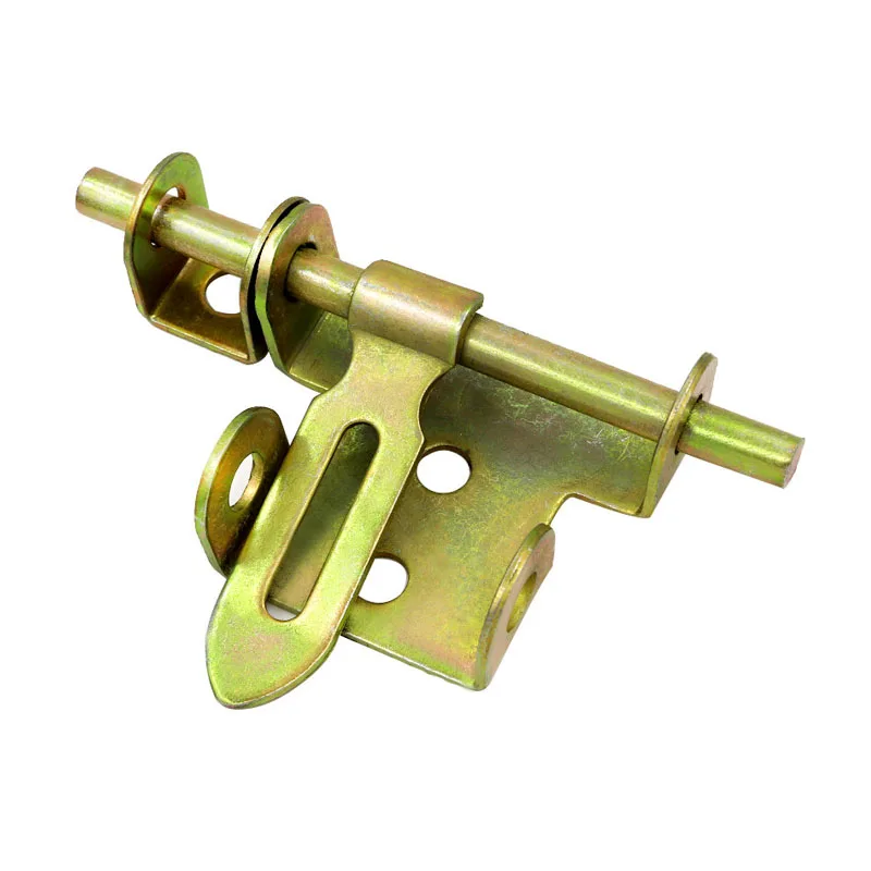 1PCS Thickened Pin Anti-theft Iron Door Bolt Welding Extra Large Pin Double Ear Wooden Door Lock Hardware Accessories