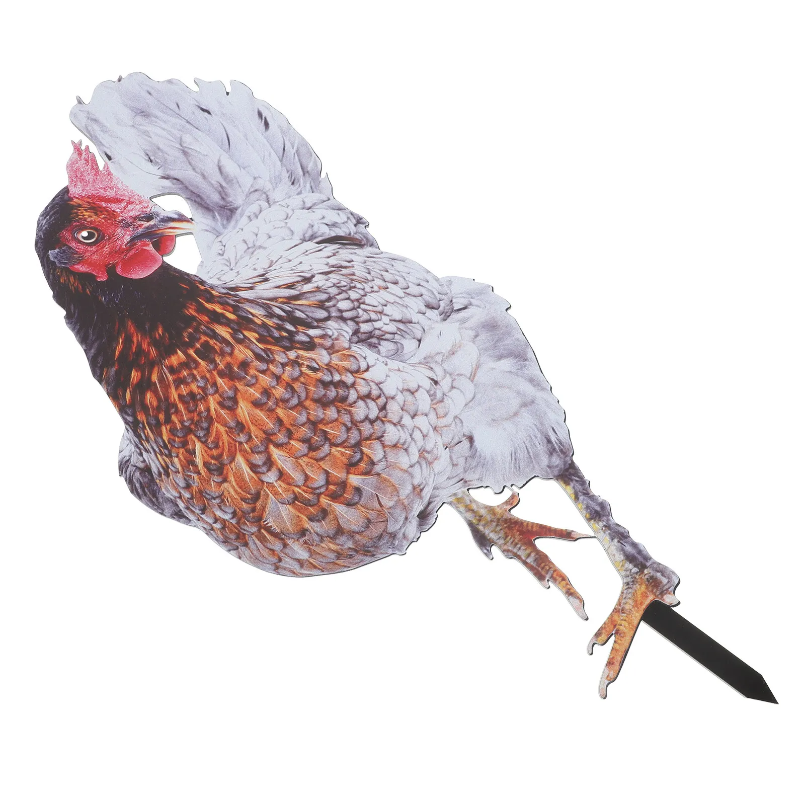 

3D Lifelike Chicken Yard Stake Realistic Hen Garden Decoration Outdoor Lawn Ornamental Garden Insert for Home Feng Shui Ornament