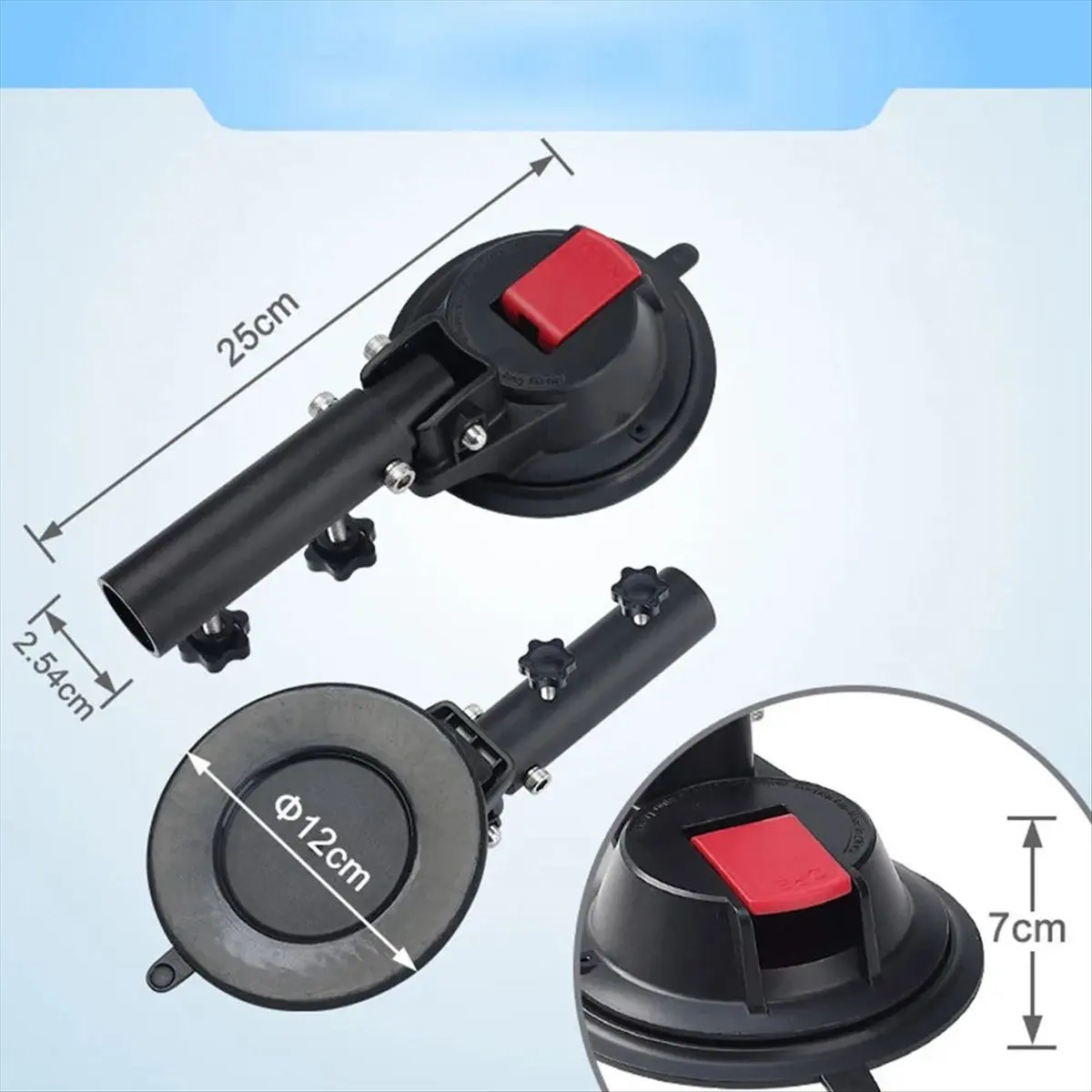 2026 + حامل عمود العلم مع كوب شفط لعرض سهل على المركبات وتصميم خارجي للسيارات والدراجات النارية RVs