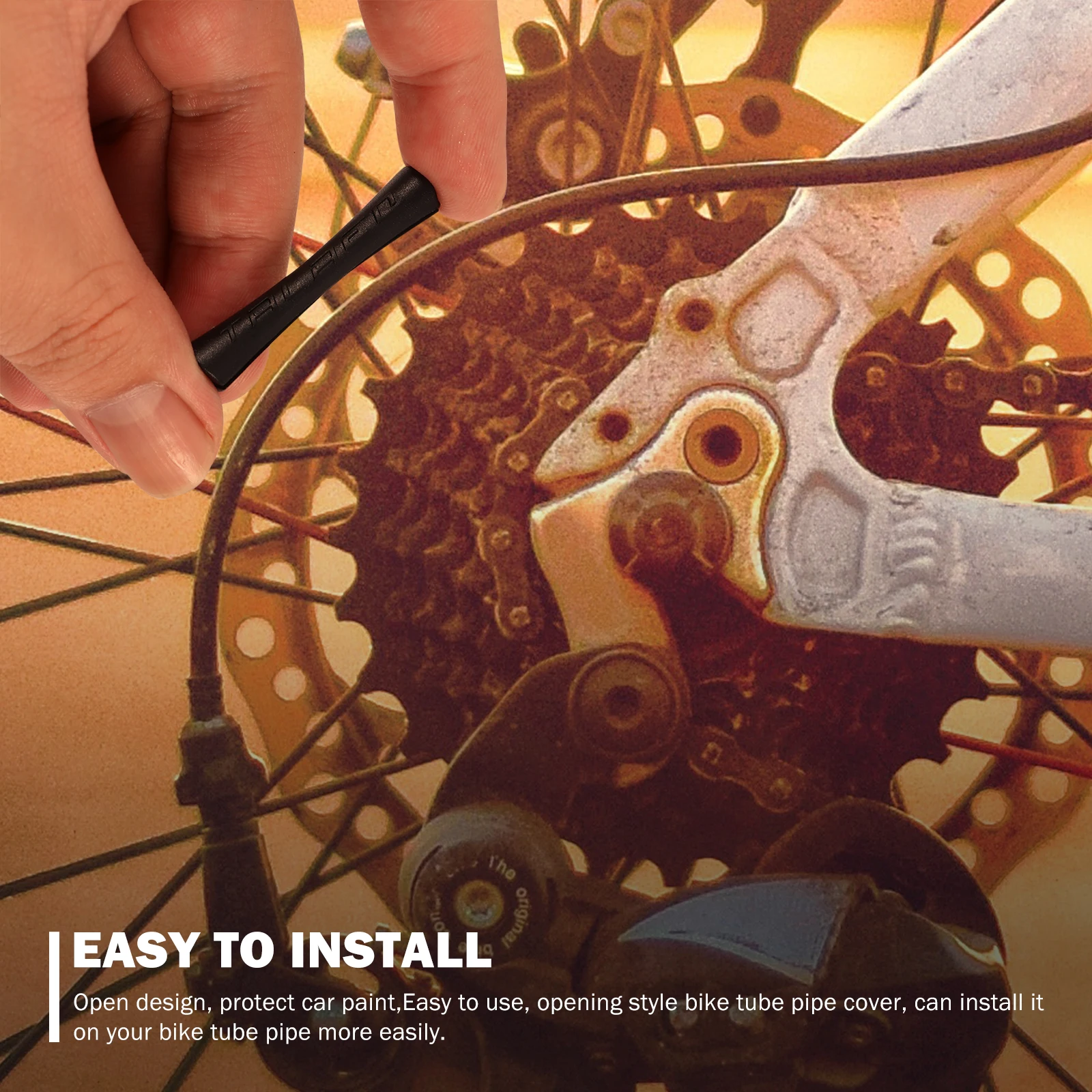 

10 шт. чехол для велосипедной линии, пластиковая защита тормозного троса, простые и полезные аксессуары для ежедневного велоспорта, защитный чехол для велосипедной линии