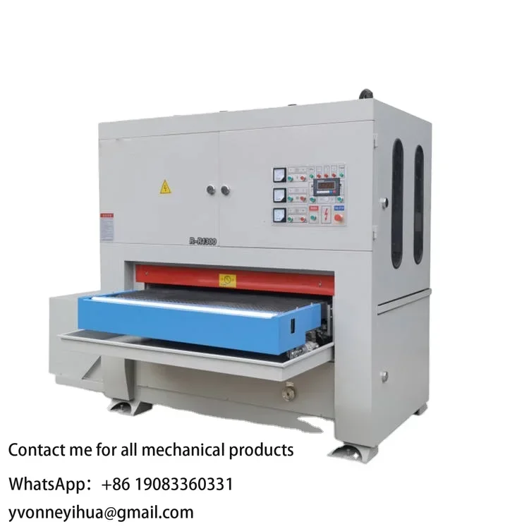 30KW Stainless Steel Cutting Plate Double Abrasive Belt Automatic Polishing Machine Wide Belt Sander