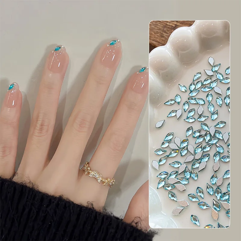 20 stuks kleurrijke glanzende nagelbedels mini 3D glitter strass nagelkunst decoratie nagelaccessoires diy manicure ontwerp decoratie