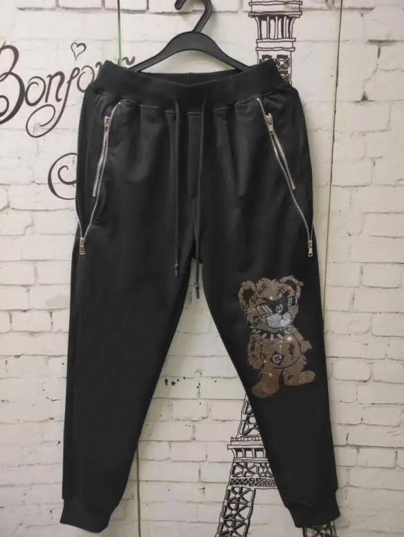 2025 Sweatpants  drop shipping 2023 pants man Men Designer Rhinestone