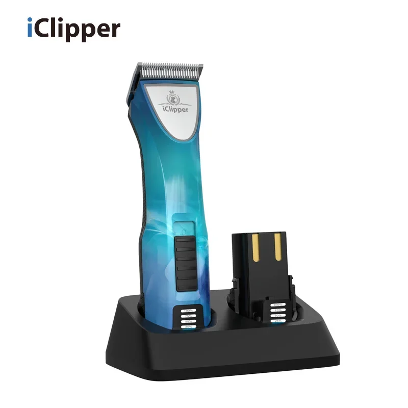 Iclipper-MAX1 Professional Cordless  Rechargeable Animal Hair Clippers with Charging Base Extra Battery