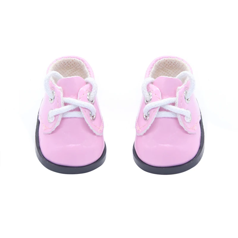 5.5 أحذية دمية PU Bowknot أحذية لطيفة لدمى فتاة أمريكية وOG مقاس 14 بوصة حذاء لامع لدمية القطن نانسي ليزا باولا رينا 30-35