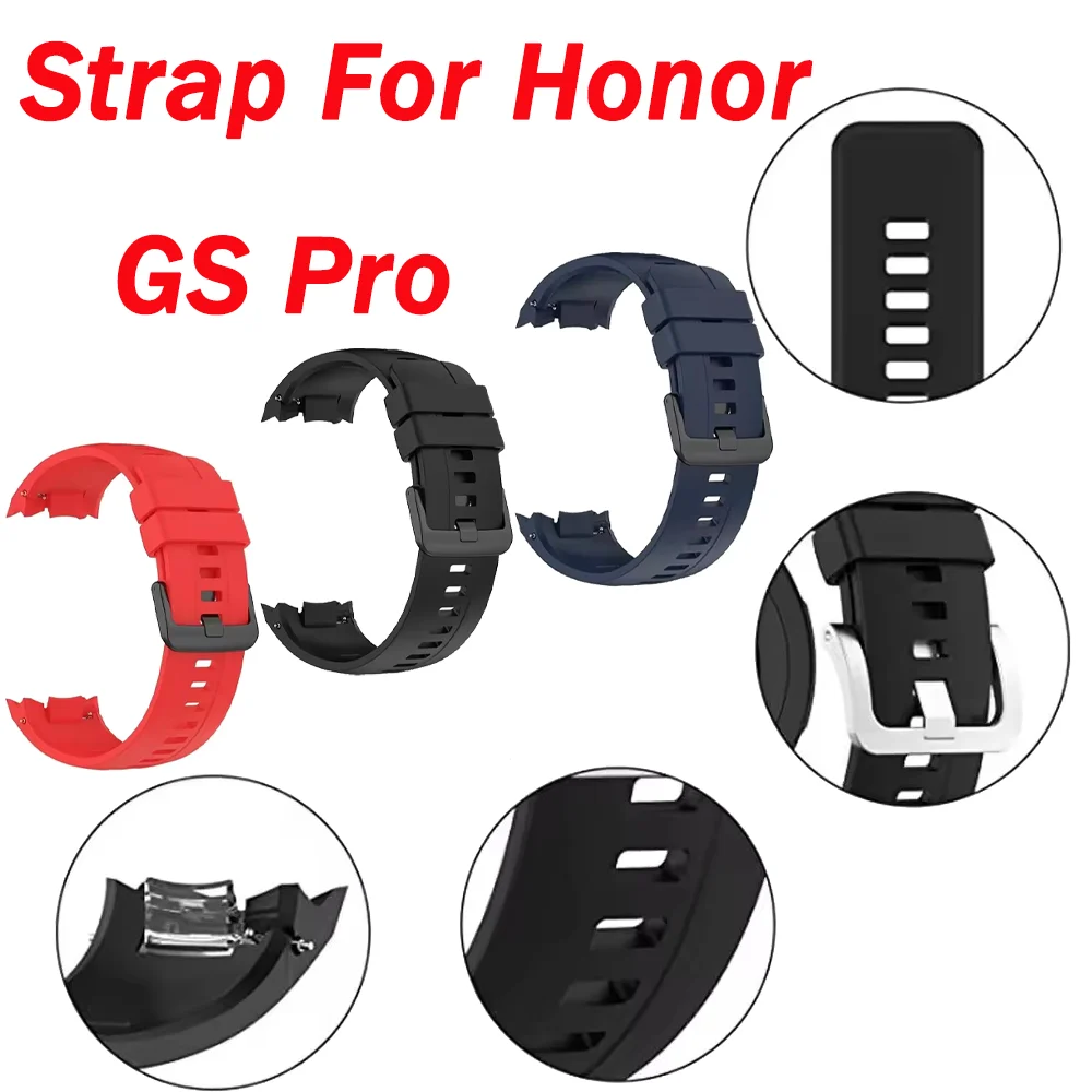 Honor Watch GS Pro용 스트랩, 부드러운 소재의 손목 밴드, 스포츠형 팔찌, 스마트 워치 밴드, Huawei Honor GS Pro용 액세서리