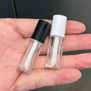 6pcs/lot 3ml/0.8ml Plastic Lip Gloss Tube Small Lipstick Tube/Mascara Eyelawith Leakproof Inner Sample Cosmetic Container 10 best sales lipgloss container - №4