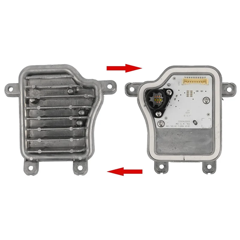

A77T-1Pair Headlight LED Module With Heat Sinks Parts 80A998473A 80A998474A For Q5 SQ5 3.0L 2017-2020 DRL Running Light Sou