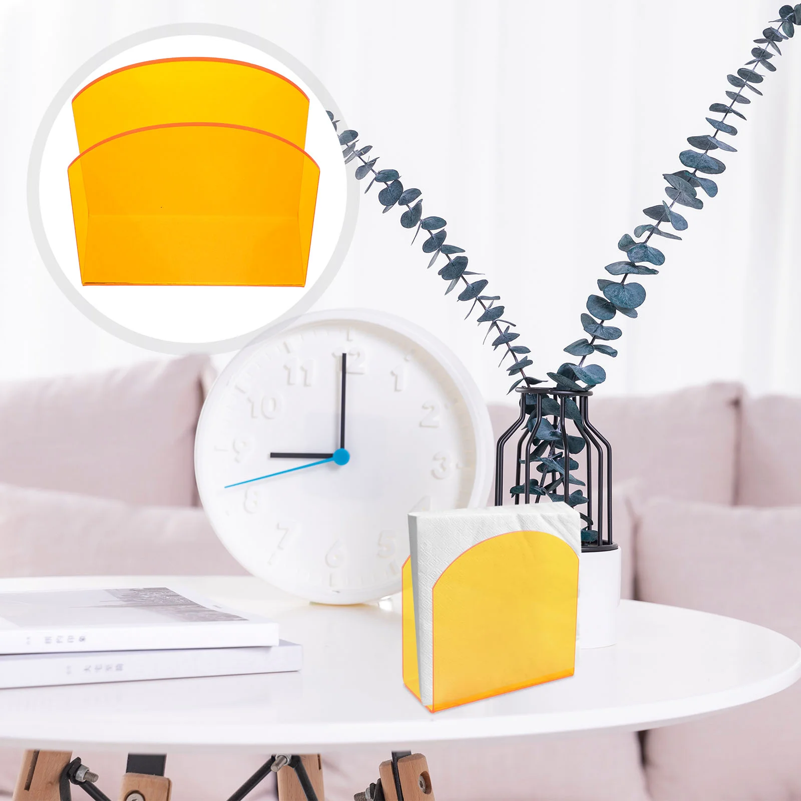 Napkin Holder Acrylic Tissue Kitchen Rack Container Towel Exquisite Stand Clear Decorative Household