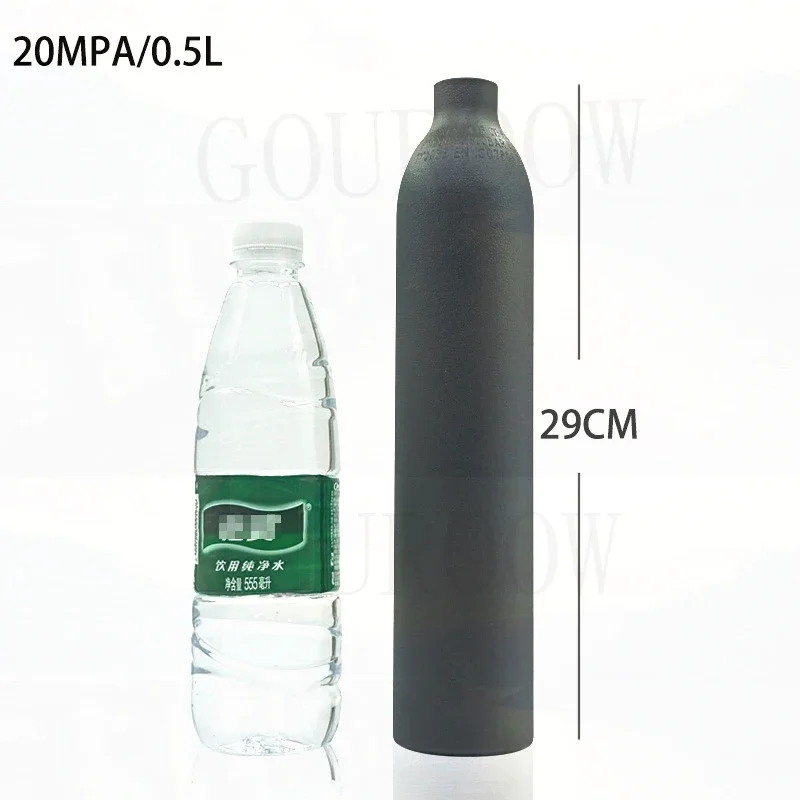 

0.35/0.5L Scuba Diving Tank 300bar 4500Psi Aluminum Co2 Cylinder Tank M18x1.5 Thread High Pressure Oxygen Drink Bottle Fillin