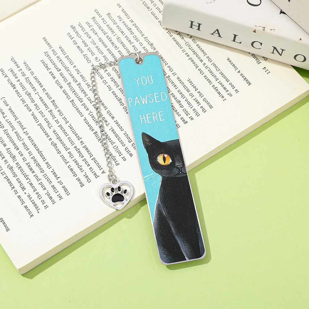علامة مرجعية معدنية لطيفة على شكل قطة تم كفورها هنا ملحقات كتاب عاشق القطط لتزيين الكتب والقرطاسية واللوازم المكتبية