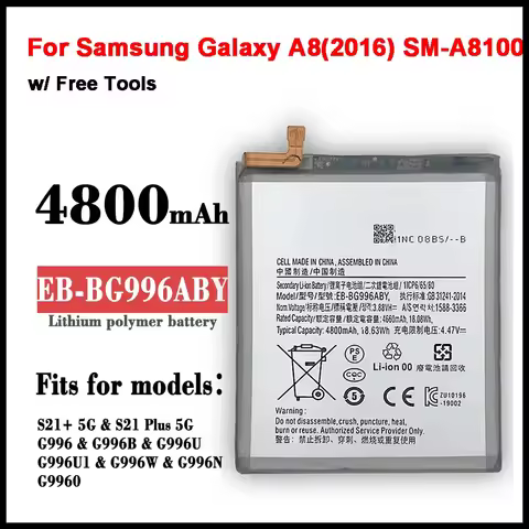 EB-BG996ABY 4800mAh Replacement Battery for Samsung Galaxy S21 Plus S21+ G996 5G Mobile Phone Batteries