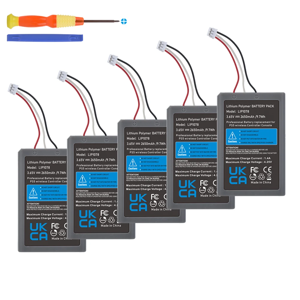 

2650mAh Bateria Battery For Sony PlayStation 5 PS5 DualSense CFI-ZCT1W Wireless Controller Replacement Battery LIP1708