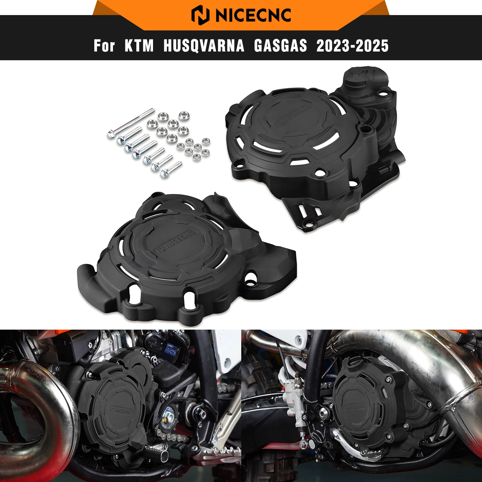 

NICECNC For KTM EXC 300 2024 Engine Clutch Cover Ignition Guard Protector For KTM EXC 250 XCW 300 XCW 250 Husqvarna TE 300 TE250