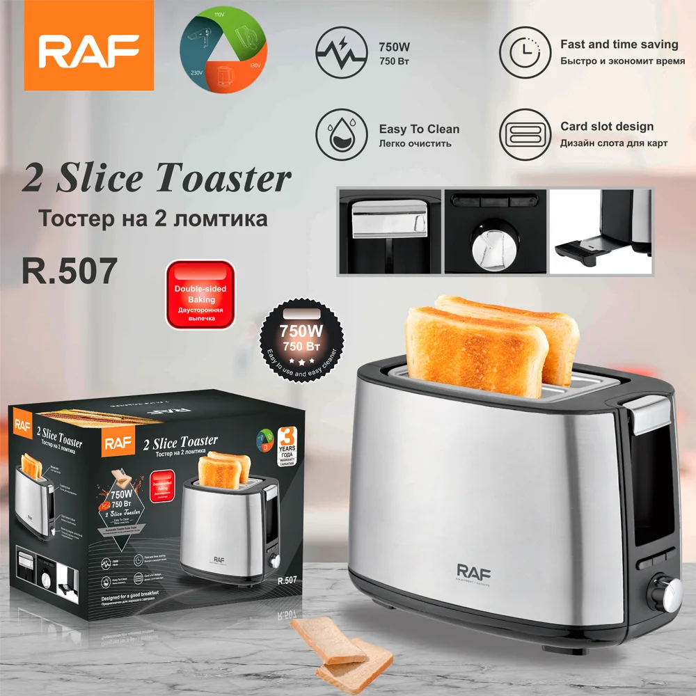 

RAF European cross-border toaster Home double-layer bread machine Breakfast machine Toast stove Multifunctional sandwich machine