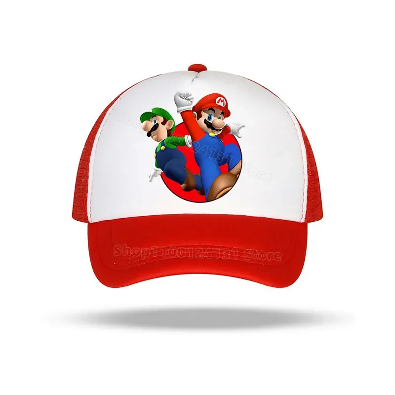 Super Mario Bros Baseball Cap for Kid Sun Caps for Men Women Game Figure Peaked Hat Cotton Summer Hats Fashion Accessories Gift