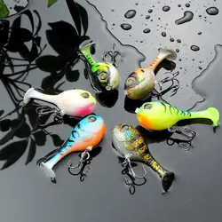 1PC 60mm 9.7g Soft Lure Balloon Fish Bait with Hook High Quality Deraball Artificial Silicone Bait Worm Bait For All Fish