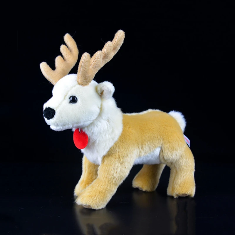 Realistic Caribou High Fidelity Anime Cute Plushie Reindeer Plush Toys Lifelike Animals Simulation Stuffed Doll Kawai Toy Gifts