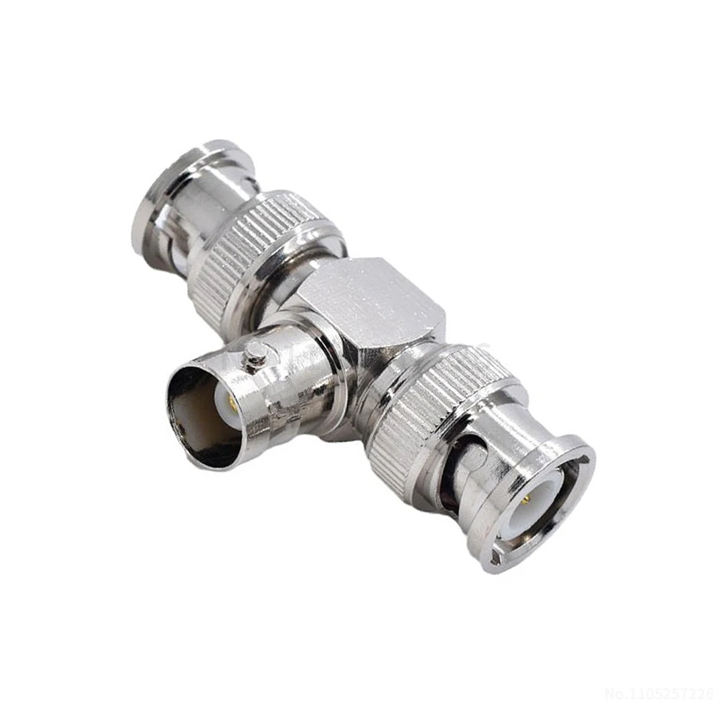 BNC-KJJ connector Q9 CCTV video female-to-two-male adapter copper BNC T-connector (1 pcs)