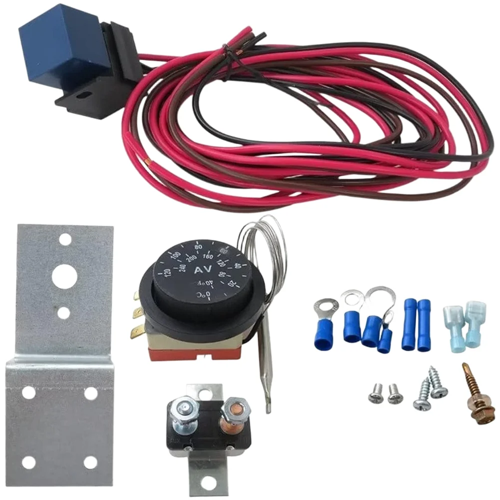

For Car Engine Radiator Temperature Controller Adjustable from 32 to 248 Fahrenheit with Flexible Probe Mounting