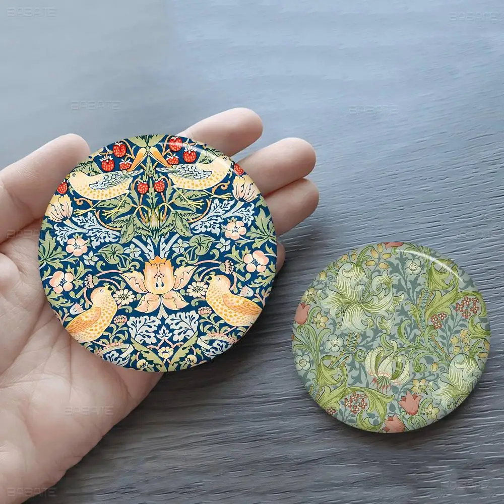 William Morris Creative Tinplate Soft Button Pins Animal Icon Brooch Lapel Backpack Badge Accessories Pin