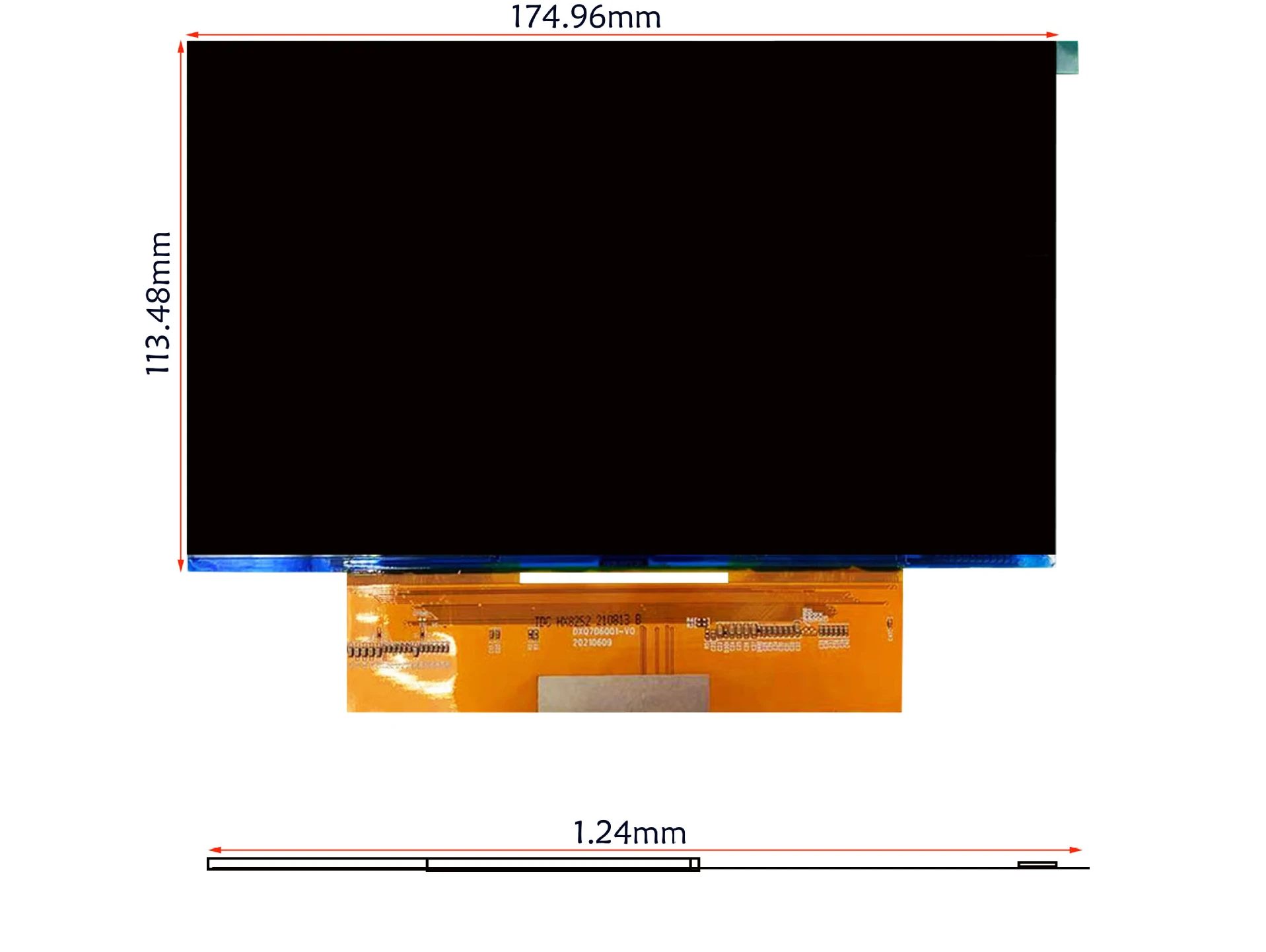 7.6 inch 4098 * 2560 high definition 4K monochrome MONO black and white screen high transmittance precision light curing 3D