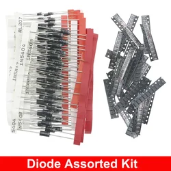 DIP SMD Zener Diode TVS Diodes Fast Switching Schottky Diode Assorted Kit DIY Mix Electronic set