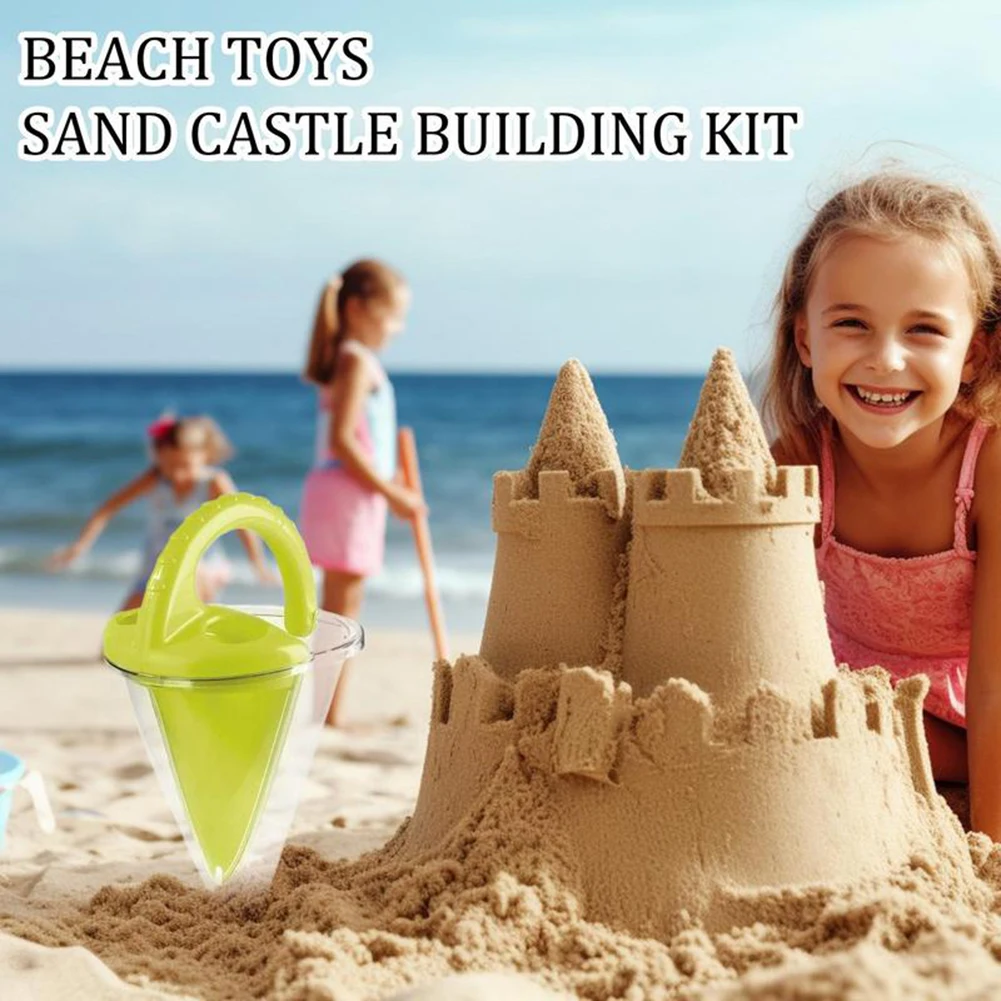 Children Beach Funnel Sand Castle Building Tool Kids Sand Spilling Funnel for Water Mixing Play and Castles Building