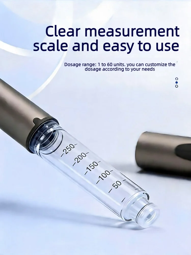 Insulin-Pen Bidirektional Einstellbare Dosierung Tragbarer Injektionspen Passend für 3ml Kassettenkartusche für Diabetes-Pflege Schönheitsinjektionen S – Detail 6