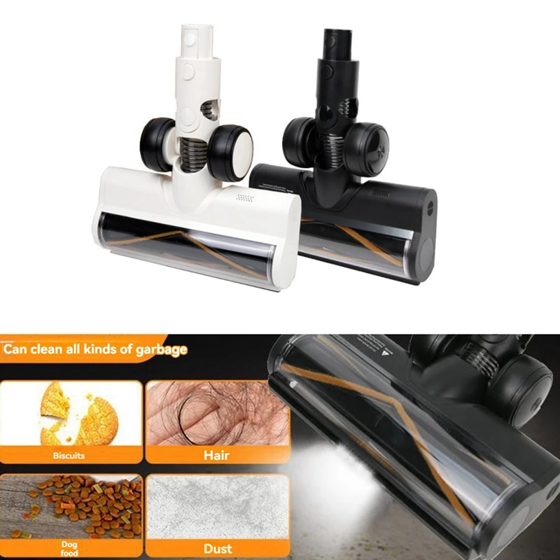 A44F-For Dreame R10 R20 R30 T20 T30 مكنسة كهربائية مرفق رأس فرشاة دوارة ناعمة للرخام بلاط الأرضيات الخشبية