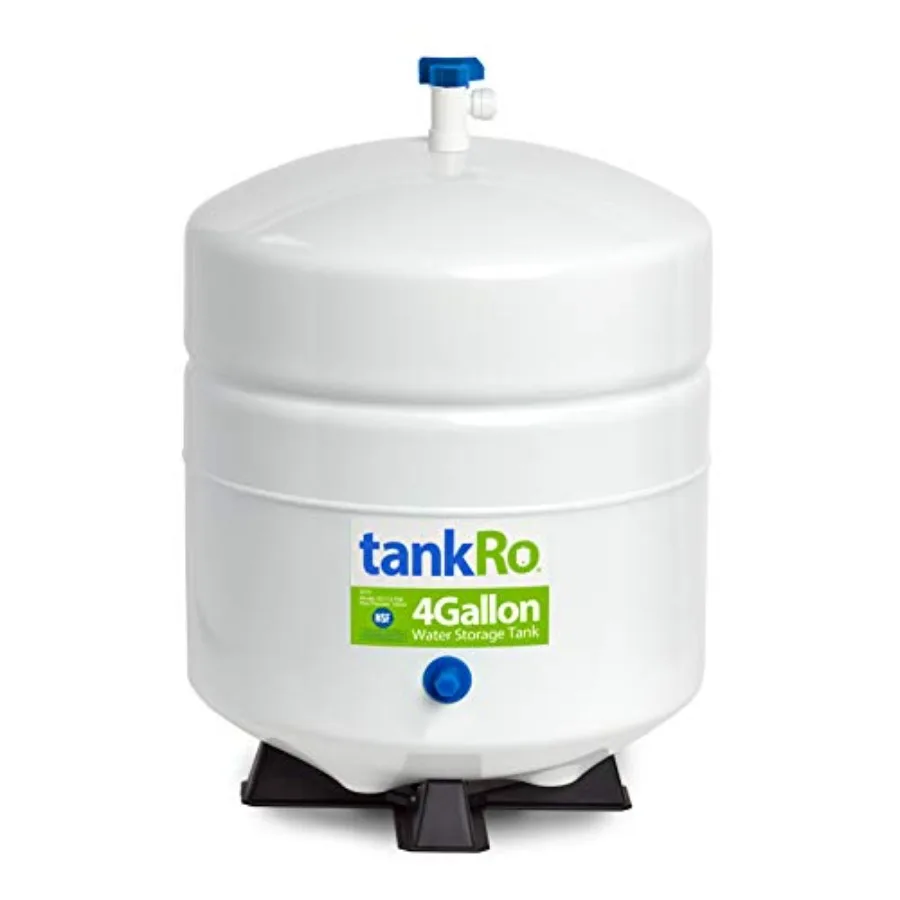 

tankRo RO132-TNK RO Water Filtration System Expansion Tank 4 Gallon Capacity NSF Certified Compact Reverse Osmosis Water Storag