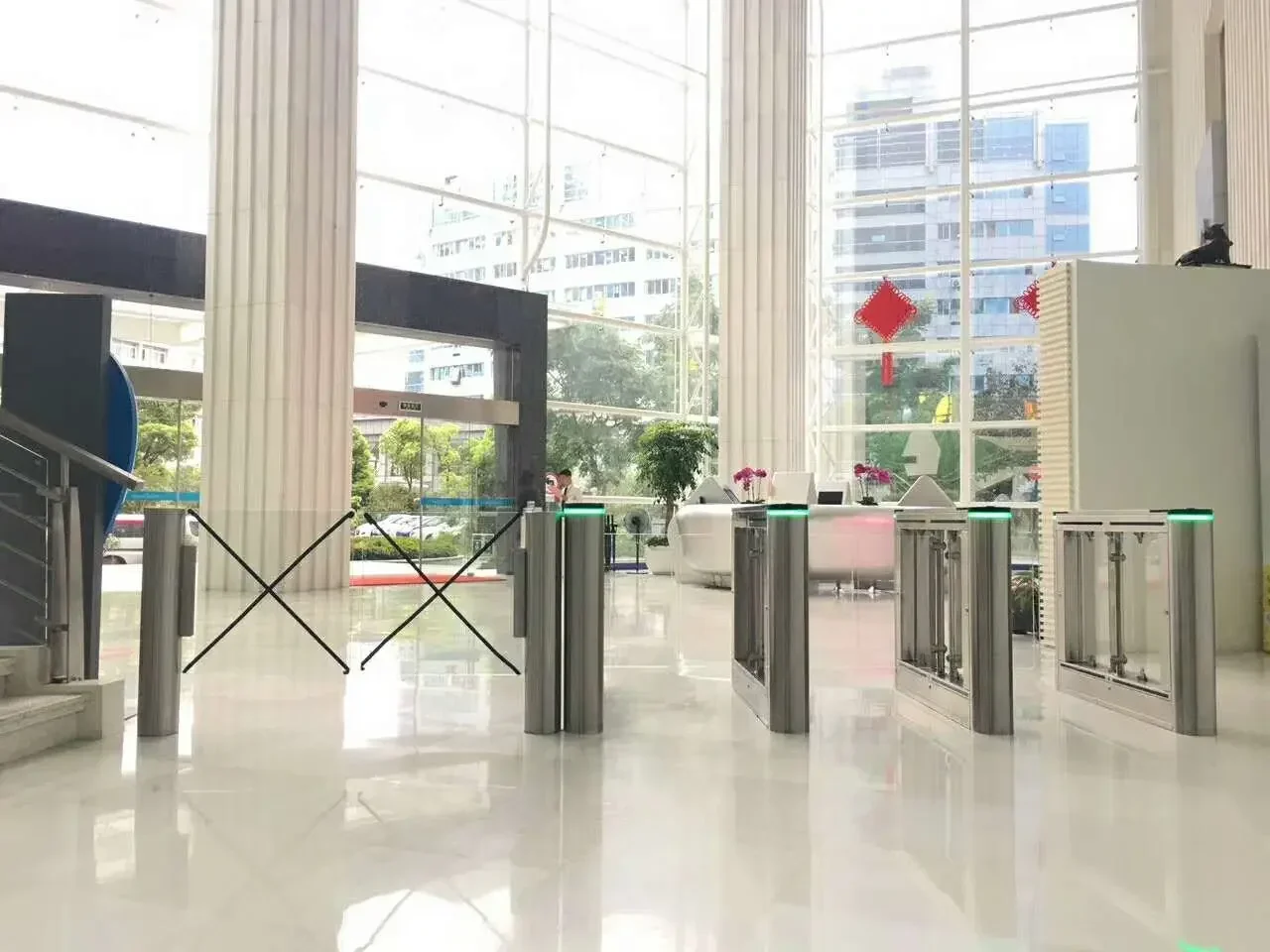 Turboo Electronic Access Control Pedestrian Speed Gate Barrier Turnstile for Entrance Security Lab Checking