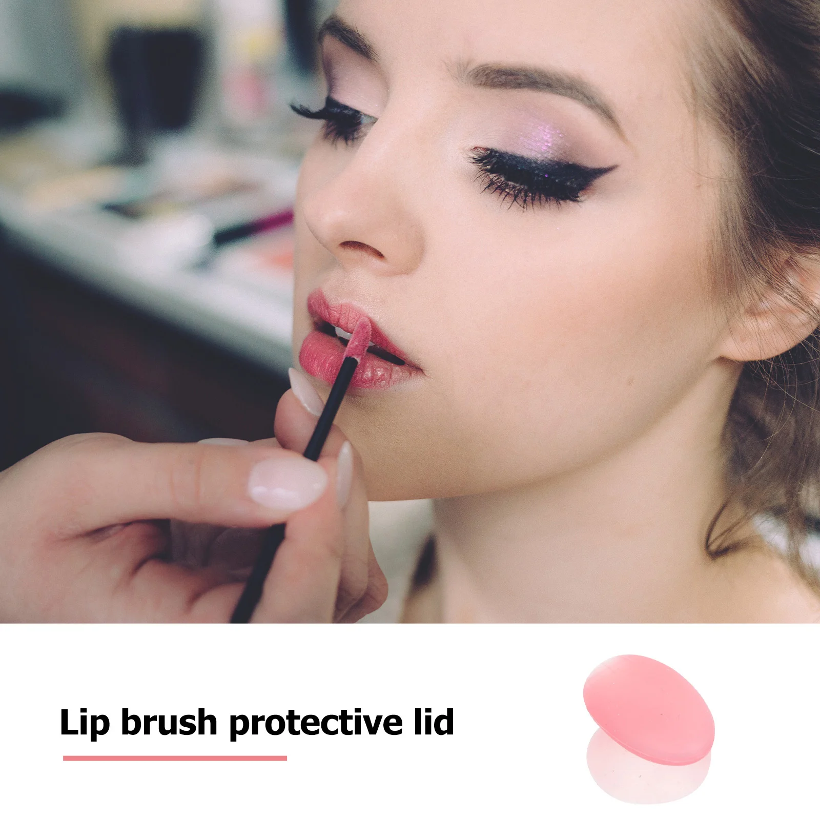 حامل رأس فرشاة الشفاه، 10 قطع من غطاء السيليكون لبلسم الشفاه، قناع النوم، مقاوم للغبار، غطاء حماية للمكياج، الجمال #1