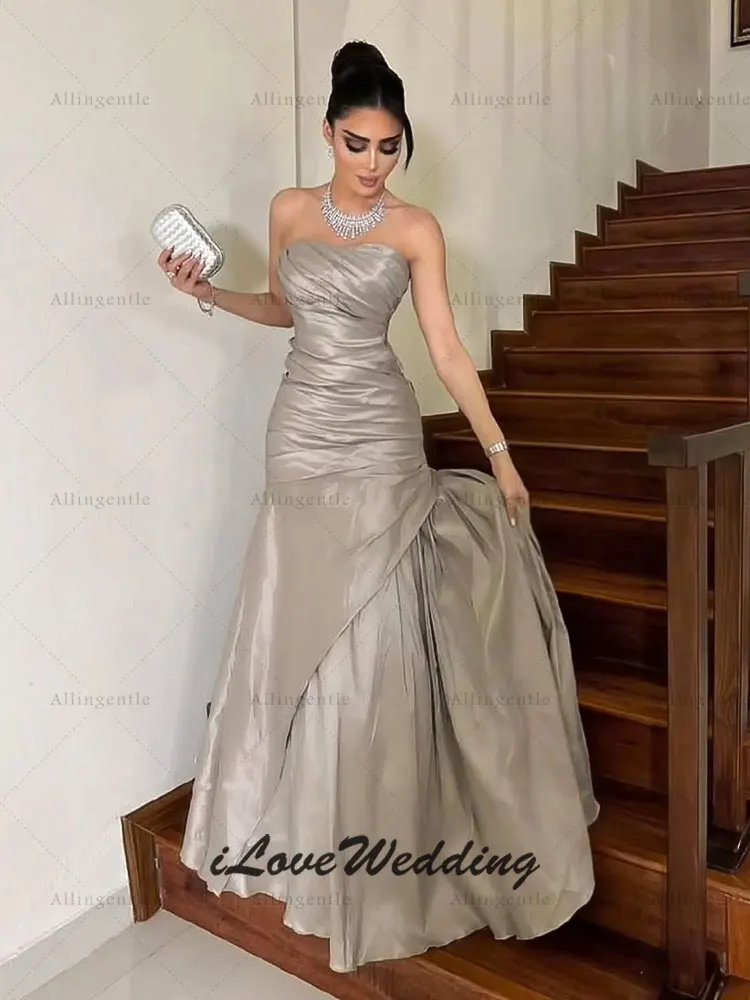 فساتين سهرة عربية بدون حمالات من دبي فستان طويل حورية البحر أنيق للحفلات الراقصة للمناسبات الخاصة فيستدوس دي فييستا 2026 مخصص