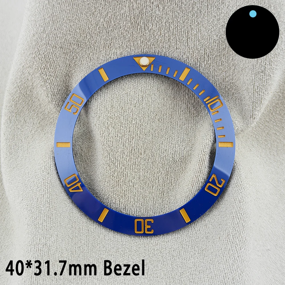 ForgeLink 40mm Lünetteneinlagen GMT Uhrenlünette 40mm * 31,7mm Keramik-Lünetteneinlage Passend für 42mm bis 44mm Taucheruhrengehäuse Uhrenring – Detail 6