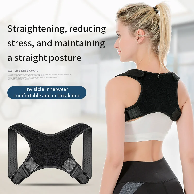 Posture Corrector Women Men Adjustable Upper Back Brace Breathable Back Straightener Providing Pain Relief Lumbar Neck Shoulder