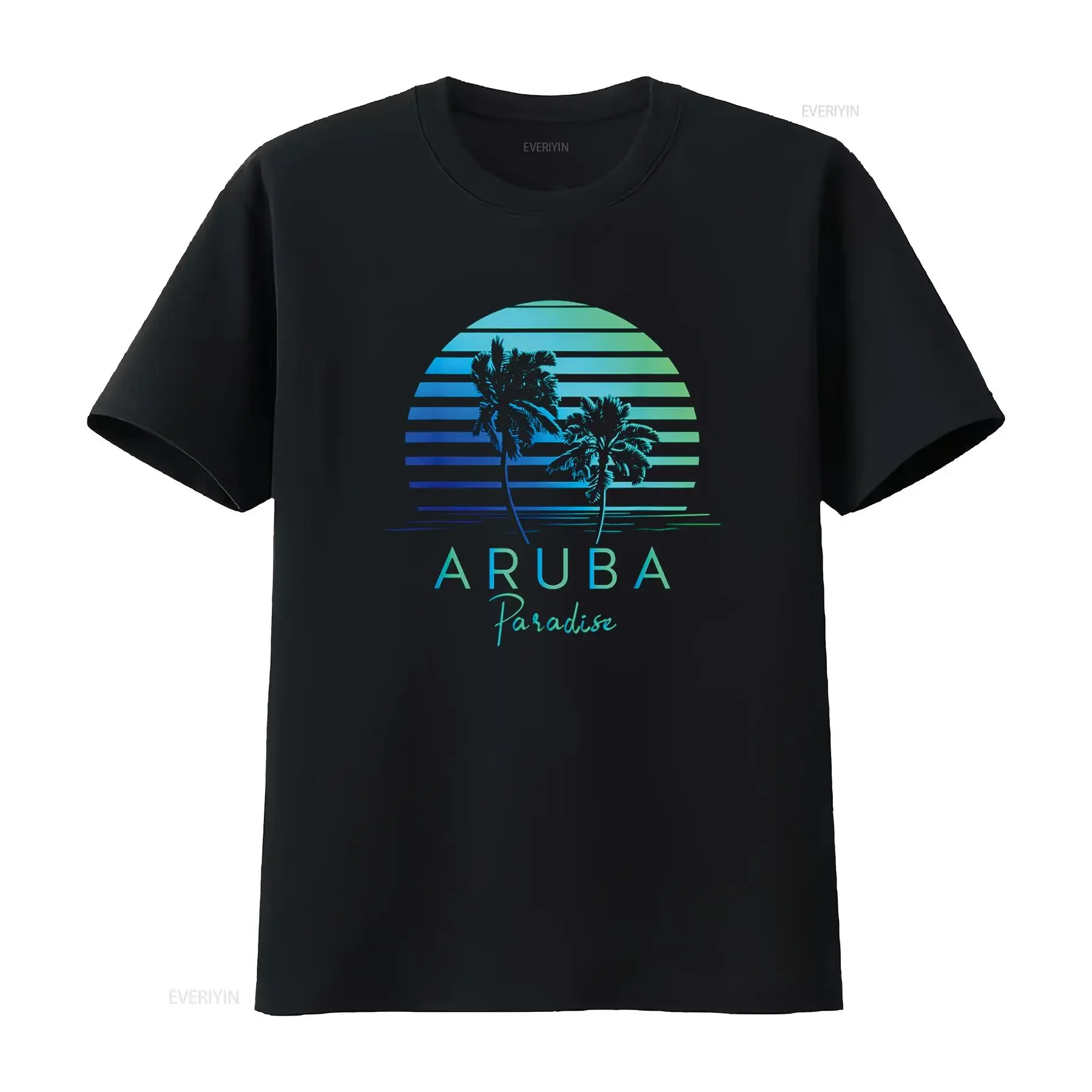 

Винтажная сувенирная футболка Aruba Beach Tropical Vibes для отпуска, винтажная стираная футболка унисекс, дышащая, мягкая, растянутая, удобная для мужчин