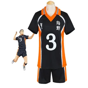 Anime Haikyuu Hinata Shoyo Karasuno School Volleyball -Kleidung, Kurzarmpullover, Cosplay, Short, Weihnachtsfeier 10 Hauptverkäufe Frauen -Volleyballkleidung - №7