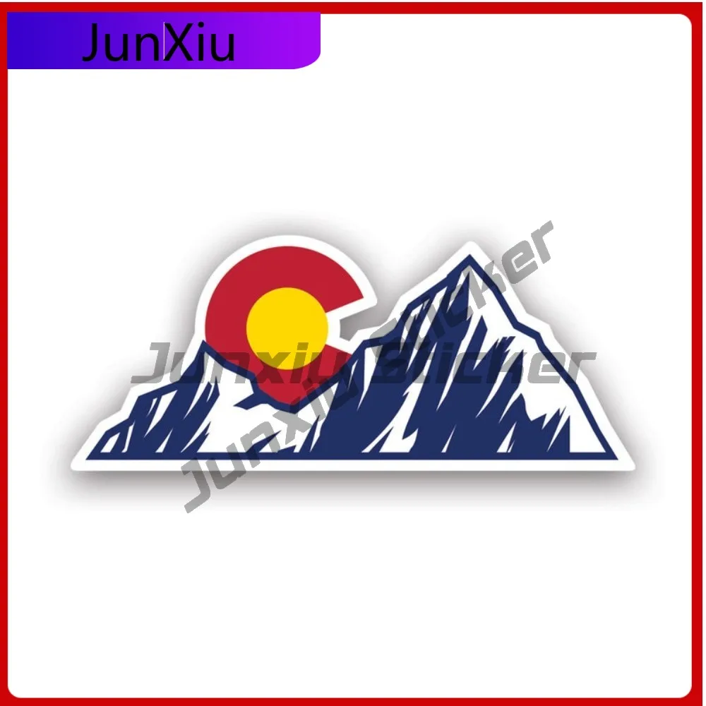 

Awesome Colorado Mountain Sun Sticker Uv Protected Decalsco Mountains Denver Boulder Native Raised Rocky Decal Weather