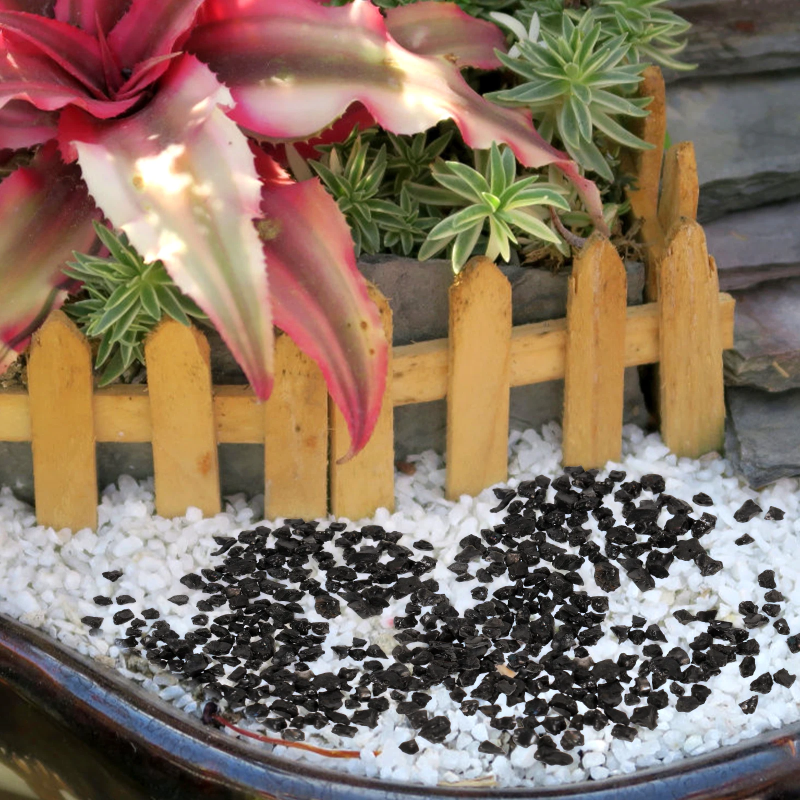 

Decorative Stones 50g Pebbles for S Table Fish Tank Diorama Rock Scenery Basing Mini Garden Layout Kit