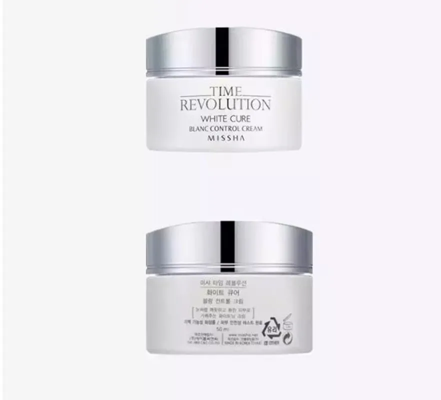 MISSHA Time Revolution White Cure Blanc Control Cream 50g Korea Cosmetics Whitening Face Moisturizing Skin Care