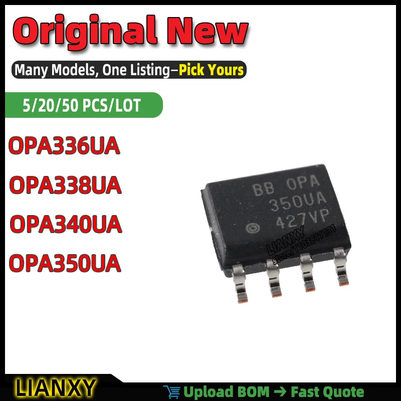 OPA350UA OPA340UA OPA336UA OPA338UA SOIC-8 OP AMP Low-Power Op Amp New Original