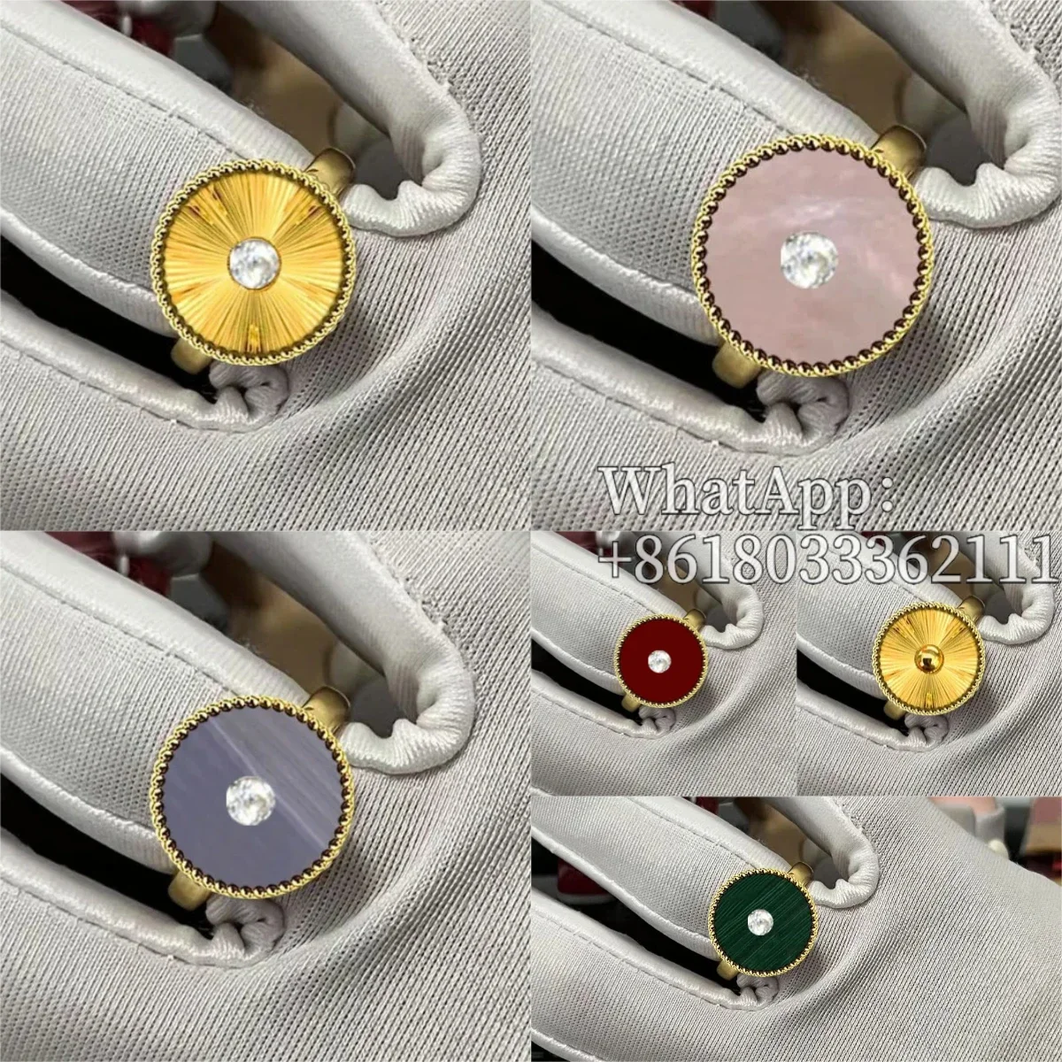 

2025 New S925 Men and Women Luxury Designer Jewelry Four Leaf Ring 18K Gold Plated Silver Agate Diamond Fashion Gift Party