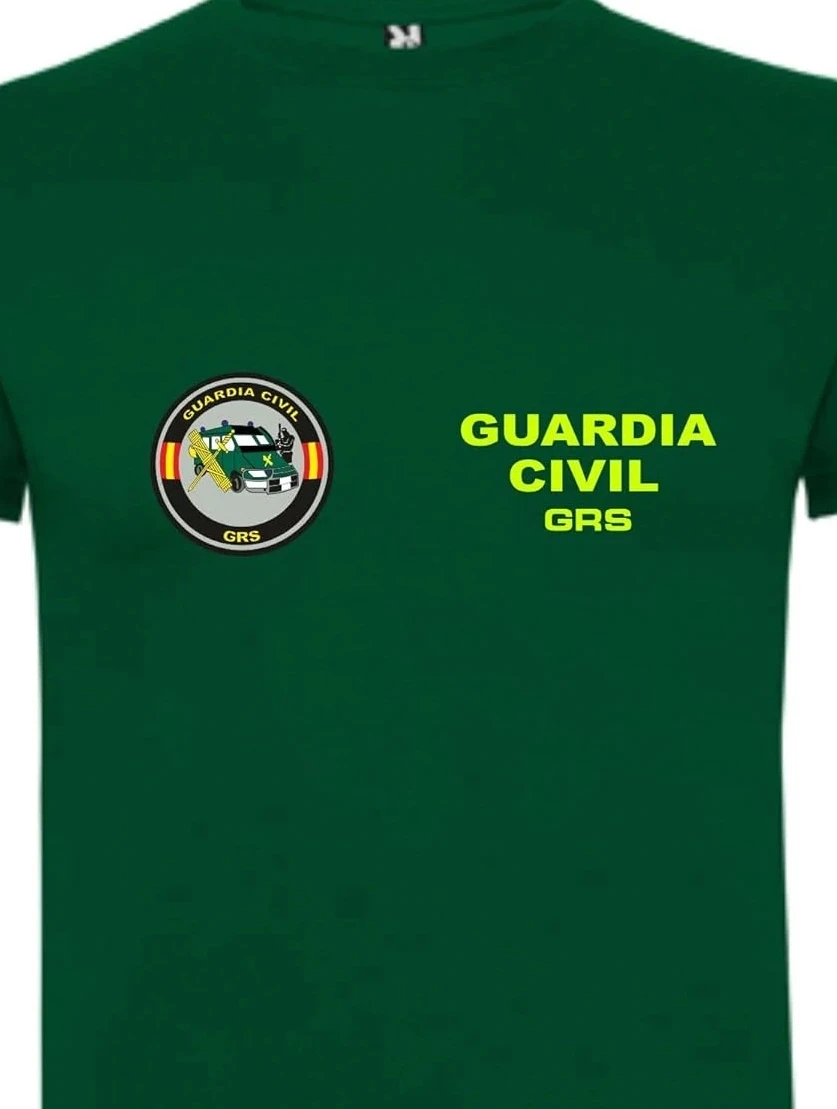 

Camiseta Guardia Civil GRS Spain Military T-Shirt Short Sleeve Casual 100% Cotton T-Shirts