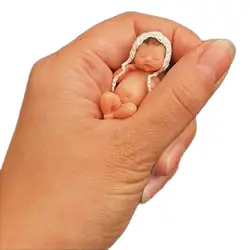 3D Polymer Doll Stamper Fondant Mold Mini Baby Molds New Born Silicone Moulds