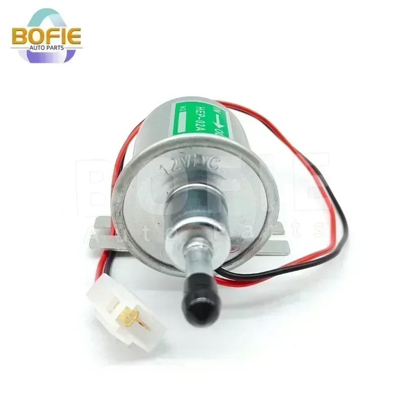 Black / Silver 12V HEP-02A Universal 2.5-4 PSI Gas Diesel Inline Low Pressure car Electric Fuel Pump HEP02A in stock for car