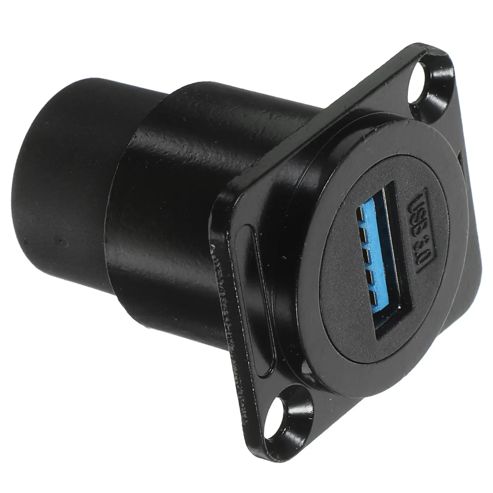 

USB Bulkhead Connector USB 3.0 Panel Mount Coupler Flush Mount Adapter IP67 Waterproof Bulkhead Extension Adapter