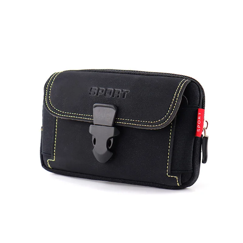 Man Belt Pouch Mobile Phone Bag for Men Phone Holster Bag Molle Waist Bag Pack Small Tactical Duty Belt Backpack Card Holder