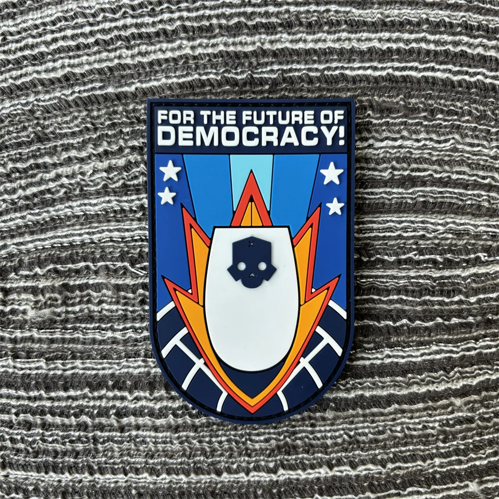 Patch engraçado do PVC para a arma da roupa, Emblema da moral, Patches do gancho e do laço, Equipamento tático da mochila, Adesivos comuns